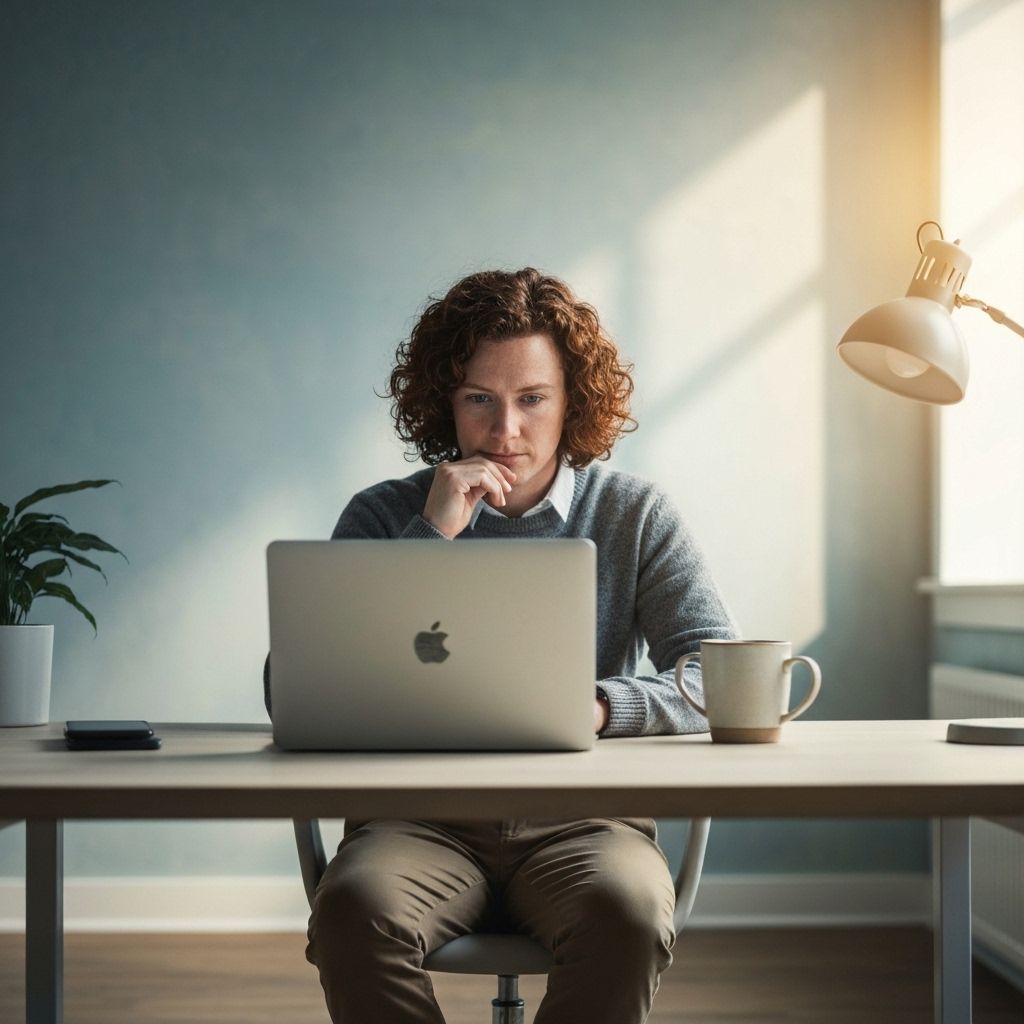 Person working on laptop