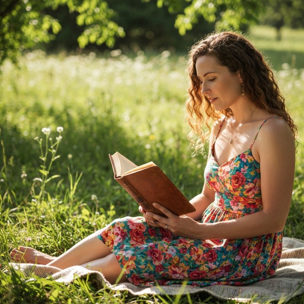 Woman reading The Little Prince book